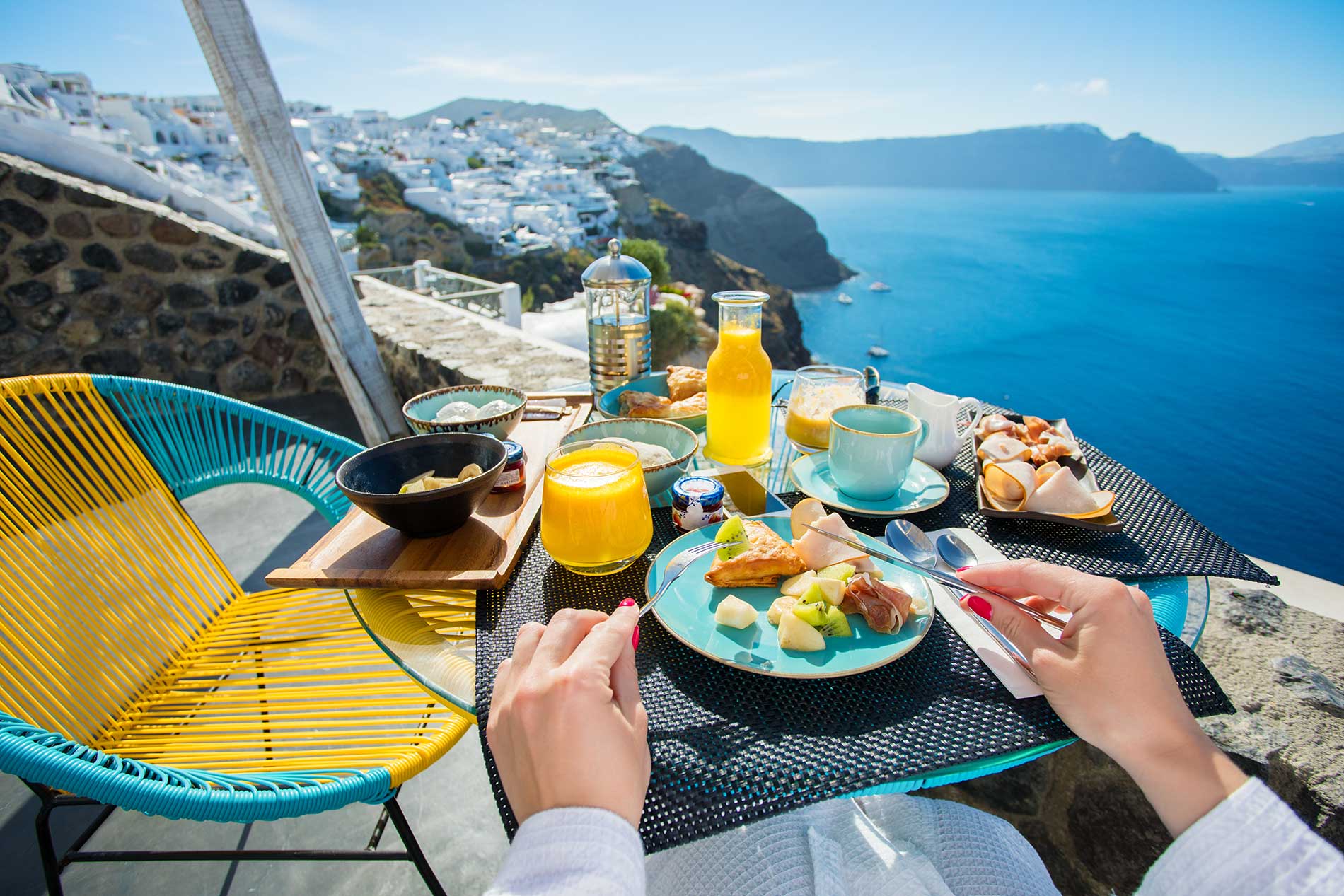 Santorini breakfast