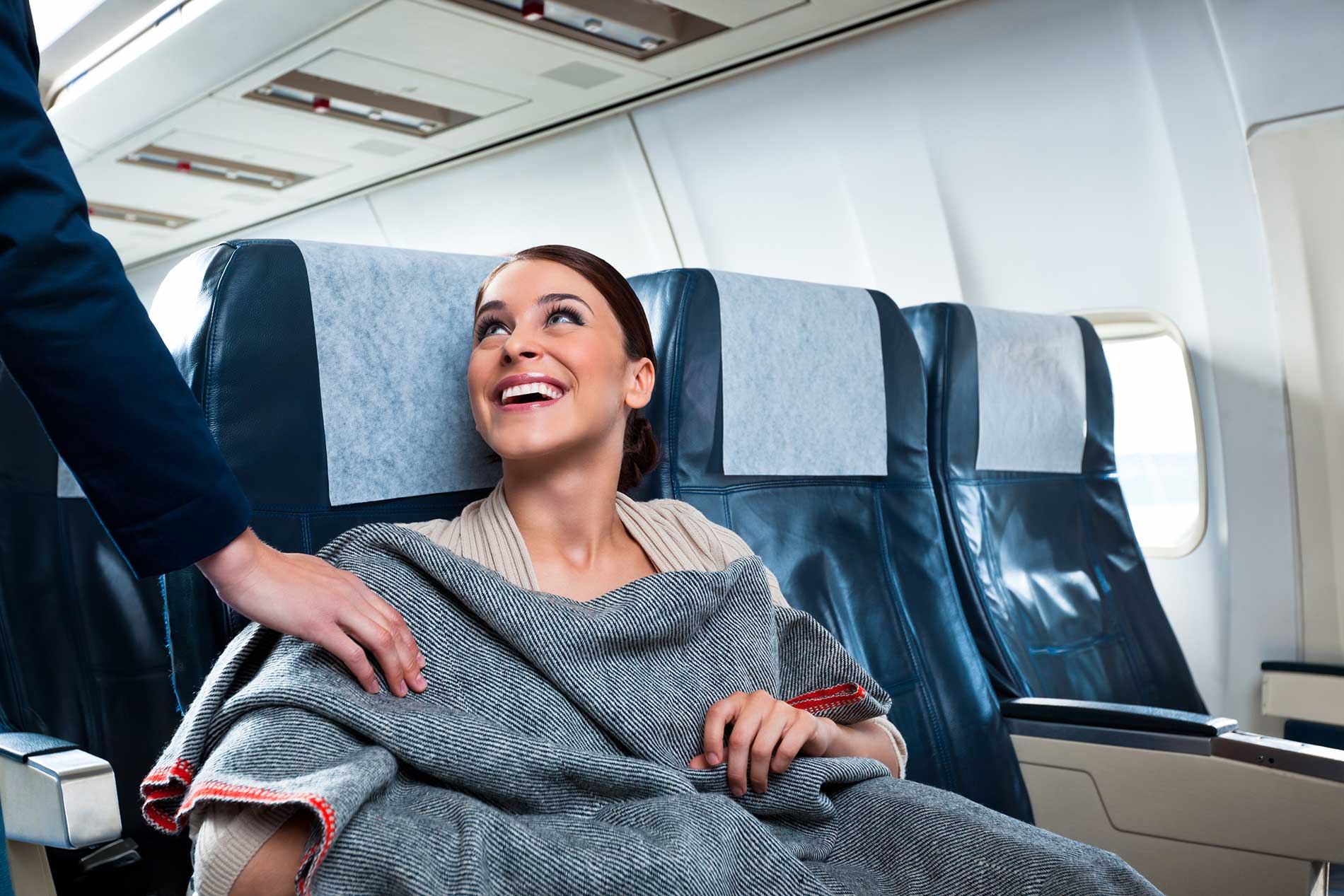 Personal space on an airplane